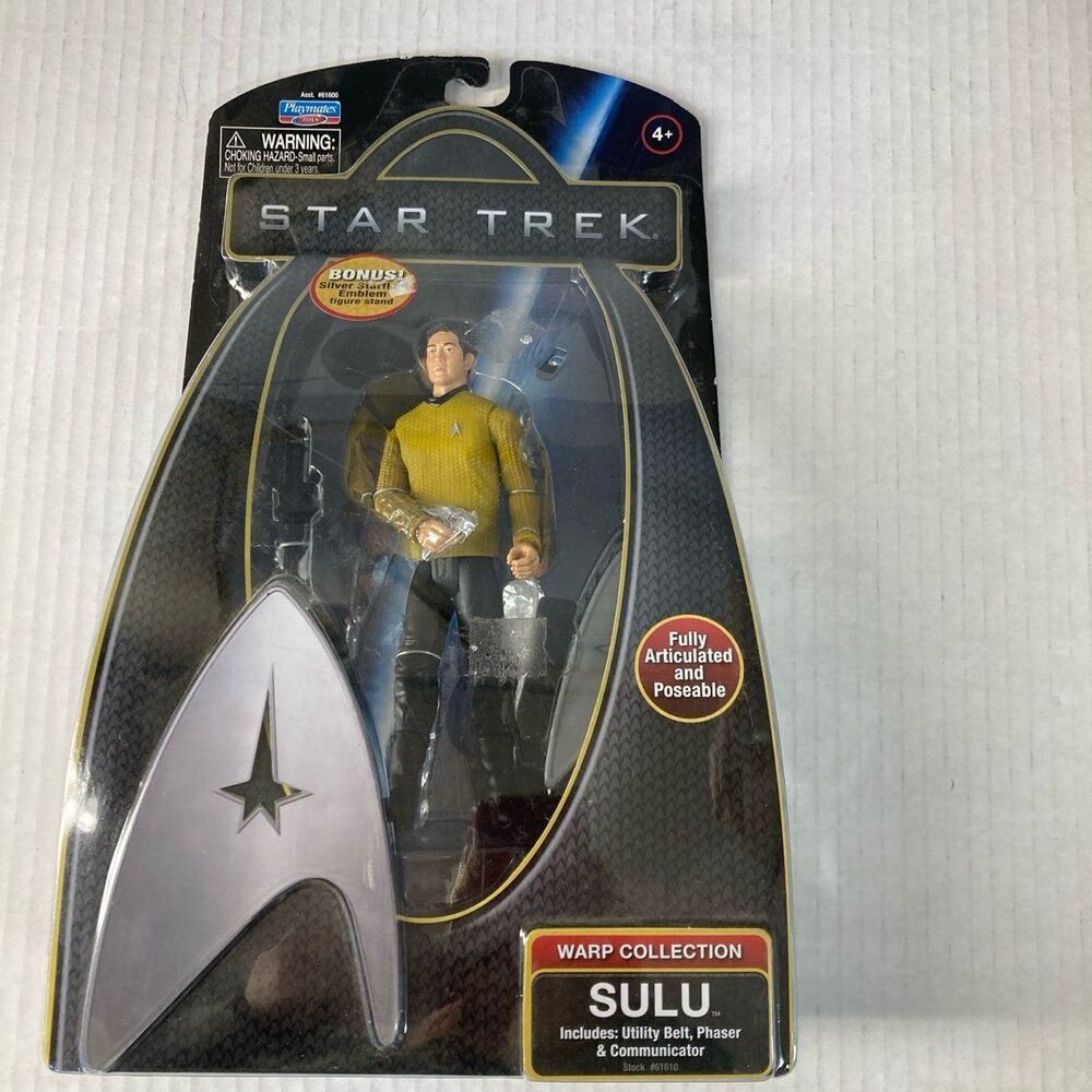 Playmates Star Trek Warp Collection Sulu Action Figure 2009 New in Package
